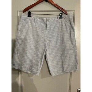 Micros gray plaid flat front shorts Sz 40 Inseam 10, pockets NWT